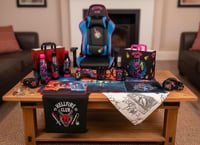Konix Stranger Things Hellfire Club vezetékes gamer fejhallgató, 3,5 mm jack, 1,5 m kábel - PC/PS5/Switch 2/Xbox 8