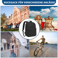 KONO Hátizsák Uniszex 15.6 Colos Laptop Táska Iskolai Munka Utazás 2