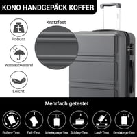 KONO Utazó Bőrönd Gurulós Kofferin Könnyű és Tartós 48 x 30 x 74 cm; 4 kg 3