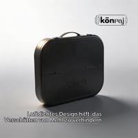 KÖNRAJ Roti-Box kuhinjska kutija za pripremu tijesta za chapati, parathu, puri i pizzu, neklizajuća, antimikrobna, hermetički zatvorena, crna 5