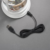 Konstsmide 4261-200 LED vodena svjetiljka bijela božićni sajam rotirajuća dekoracija 5h timer USB i baterije unutarnja 0,1W topla bijela 5