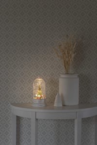 Konstsmide 4261-200 LED vodena svjetiljka bijela božićni sajam rotirajuća dekoracija 5h timer USB i baterije unutarnja 0,1W topla bijela 3
