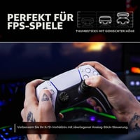 KontrolFreek FPS Freek Galaxy nadstavce na páčky pre ovládače PS5 a PS4, zvýšenie joystickov, precízne mierenie, čierne 4