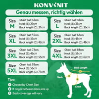 KONVINIT Fleece Kutyapulóver Közepes és Nagy Kutyáknak M-5XL Ujjatlan Állógalléros - M, Brustumfang: 42cm, blue 5