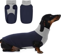 KONVINIT Fleece Kutyapulóver Közepes és Nagy Kutyáknak M-5XL Ujjatlan Állógalléros - M, Brustumfang: 42cm, blue 1