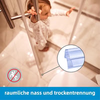 KOOBON 90 cm zuhanyzó ajtó tömítés 4-6 mm üvegajtóhoz vastag gumival 4