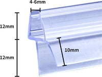 KOOBON 90 cm zuhanyzó ajtó tömítés 4-6 mm üvegajtóhoz vastag gumival 3