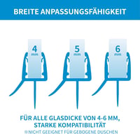 KOOBON 90 cm zuhanyzó ajtó tömítés 4-6 mm üvegajtóhoz vastag gumival 2