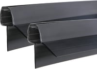 KOOBON HA8680 Zuhanykabín tömítés 2x80 cm fekete 5-6 mm üveghez 1