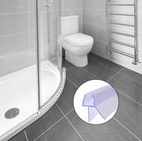 KOOBON Ívelt Zuhanykabin Tömítés 2x80cm Gumitömítés 6-8mm Üvegajtóhoz 3