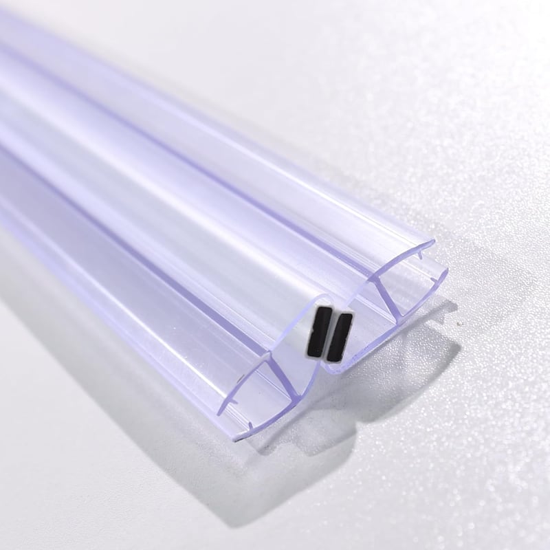 KOOBON Mágneses Zuhanykabin Tömítés 2db 100cm Üvegajtóhoz 6-8mm - 100cm Gerade für 6mm/ 7mm/ 8mm, 2 Sets (4 Pieces)