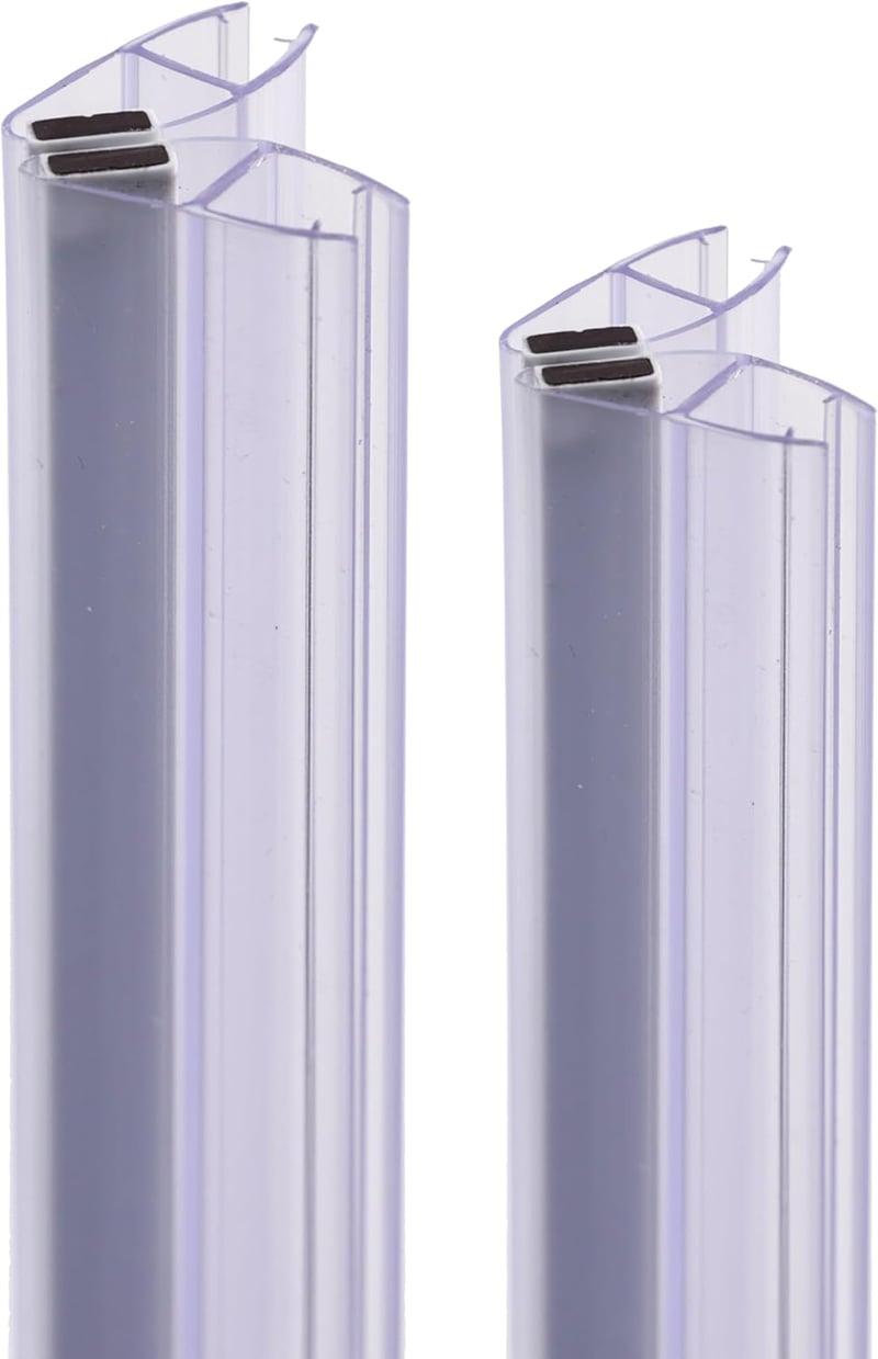 KOOBON Mágneses Zuhanykabin Tömítés 2db 100cm Üvegajtóhoz 6-8mm - 100cm Gerade für 6mm/ 7mm/ 8mm, 2 Sets (4 Pieces)