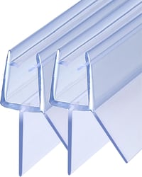 KOOBON Zuhanyzó Ajtó Tömítés 2x100 cm Víztaszító Üveg Zuhanykabin Szilikon Tömítőszalag 4-6mm 1