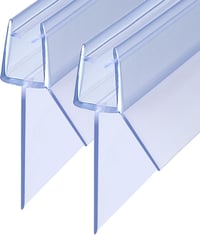 KOOBON Zuhanyzó Tömítés 2x100 cm Csere Szalag 4/5/6 mm Fürdőkabin Ajtóhoz Vízálló - 100cm zum 4/5/6mm Glas, Type 09 (Pack of 2) 1