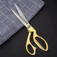 KOOCHUWAH 26,5 cm Profi Szabó Olló Rozsdamentes Acél Arany Szövet Textil Bőr Varrás 5
