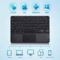 KOOCHUWAH Bluetooth Billentyűzet Touchpad-dal, 7 Szín Háttérvilágítás, Tablet és iPad 5