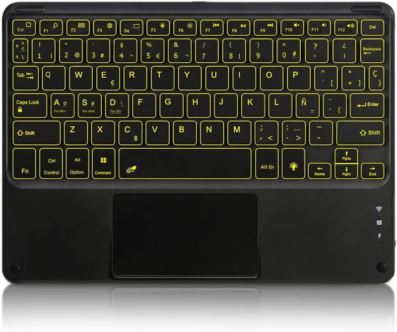 KOOCHUWAH K08 Bluetooth Billentyűzet Touchpad QWERTY Tablet iPad Android Windows