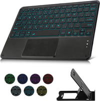 KOOCHUWAH Spanyol QWERTY Billentyűzet Touchpad Bluetooth Vezeték Nélküli Háttérvilágítás 1