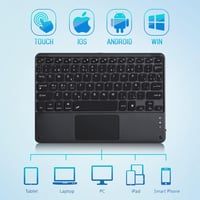 KOOCHUWAH Spanyol QWERTY Billentyűzet Touchpad Bluetooth Vezeték Nélküli Háttérvilágítás 5