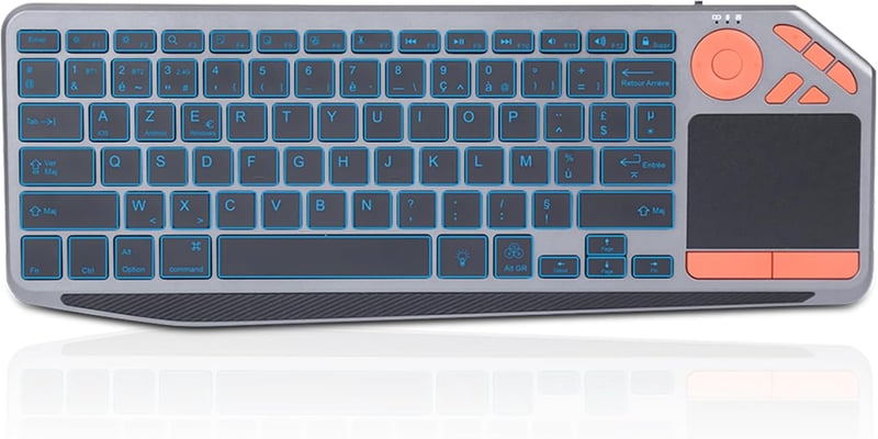 KOOCHUWAH Vezeték nélküli Billentyűzet Háttérvilágítás Touchpad iPad Tablet PC Smart TV Windows Android iOS