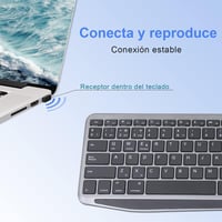 KOOCHUWAH Wireless Bluetooth Billentyűzet Touchpad Spanyol QWERTY iPad Tablet PC TV-hez 4