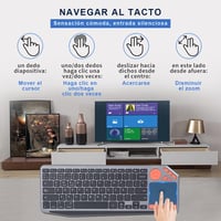 KOOCHUWAH Wireless Bluetooth Billentyűzet Touchpad Spanyol QWERTY iPad Tablet PC TV-hez 7
