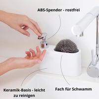 KOOK TIME fehér kerámia mosogatószer adagoló konyhai szappan diszpenzerre 3