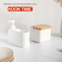KOOK TIME fehér kerámia mosogatószer adagoló konyhai szappan diszpenzerre 8