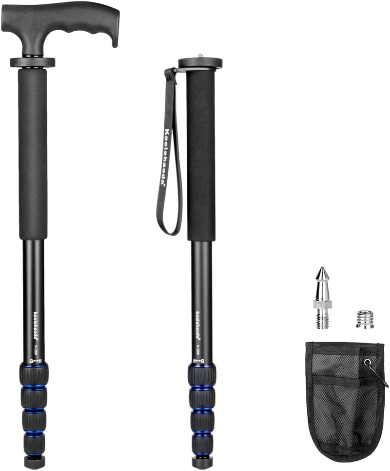 Koolehaoda alumínium kamera monopod alpesi bot fogantyúval 5 részes 7kg terhelhetőség