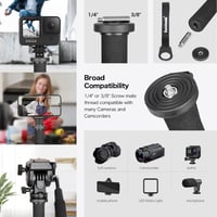 Koolehaoda alumínium kamera monopod alpesi bot fogantyúval 5 részes 7kg terhelhetőség 4