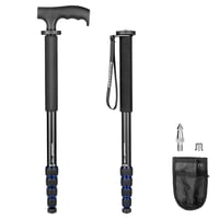 Hliníkový monopod na fotoaparát Koolehaoda K-288 s rúčkou v štýle turistickej palice, 171 cm 1