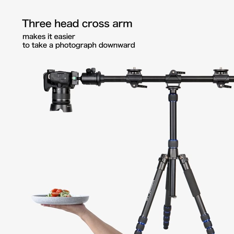 Braț orizontal pentru trepied cameră Koolehaoda, ax extensibil de 60 cm pentru macrofotografie