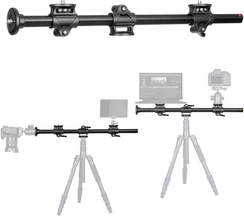 Braț orizontal pentru trepied cameră Koolehaoda, ax extensibil de 60 cm pentru macrofotografie