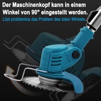 KOONLONG Akkumulátoros Fűnyíró Makita Kompatibilis 2x2.0Ah Töltővel 6