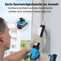 KOONLONG Elektromos Kinyomópisztoly Makita 18V Akkumulátorral Kompatibilis - 4 Sebességes Szilikon Adagoló LED Világítással Tömítéshez 5