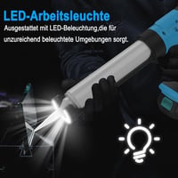 KOONLONG Elektromos Kinyomópisztoly Makita 18V Akkumulátorral Kompatibilis - 4 Sebességes Szilikon Adagoló LED Világítással Tömítéshez 4