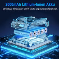 KOONLONG Elektromos Kinyomópisztoly Makita 18V Akkumulátorral Kompatibilis - 4 Sebességes Szilikon Adagoló LED Világítással Tömítéshez 3
