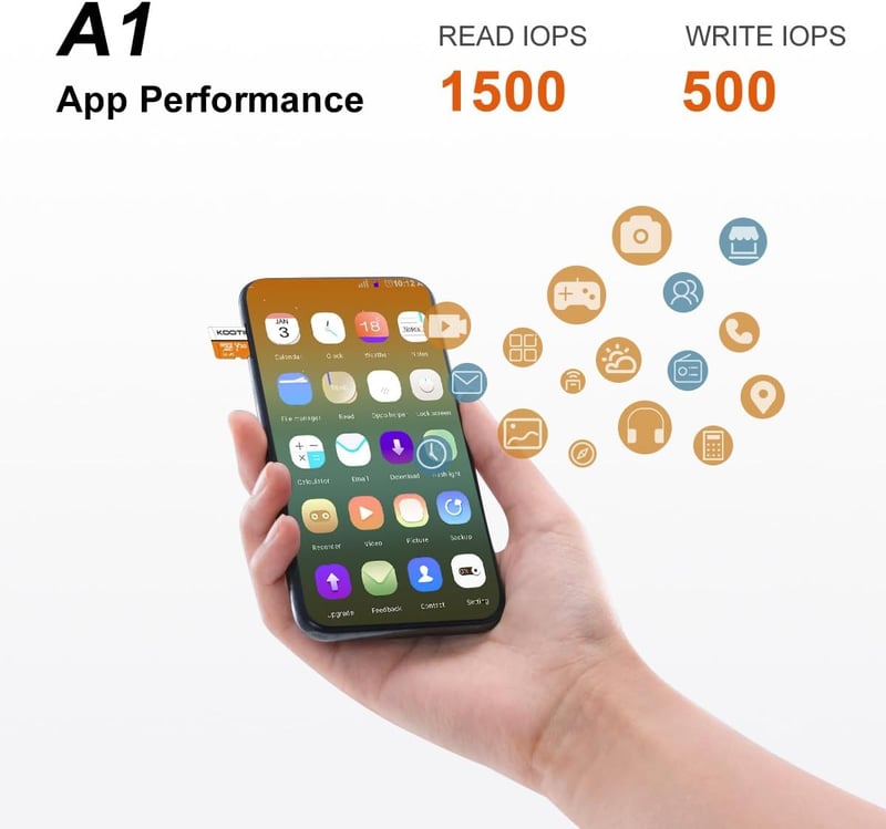 KOOTION 64GB Micro SD kártya 5 darab U3 100MB/s MicroSDXC adapter