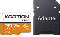 Kootion 64GB MicroSD kártya U3 V30 4K Android okostelefonhoz kamerához 1