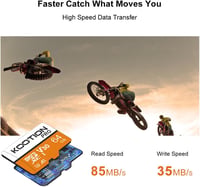 KOOTION 64GB Micro SD kártya 5 darab U3 100MB/s MicroSDXC adapter 3