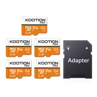 Micro SD karta KOOTION 64 GB – balenie 5 ks, U3 A1 V30 1