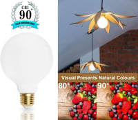 KOOYWAN Dimmelhető Opál LED Filament Izzó E27 8W, Meleg Fehér 4