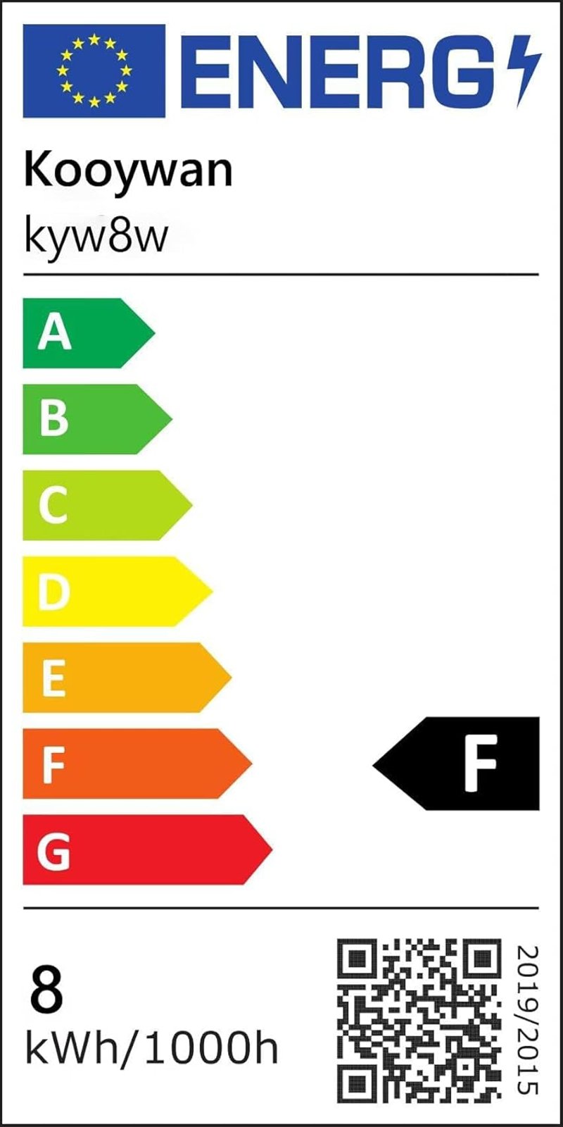 KOOYWAN Dimmelhető Opál LED Filament Izzó E27 8W, Meleg Fehér