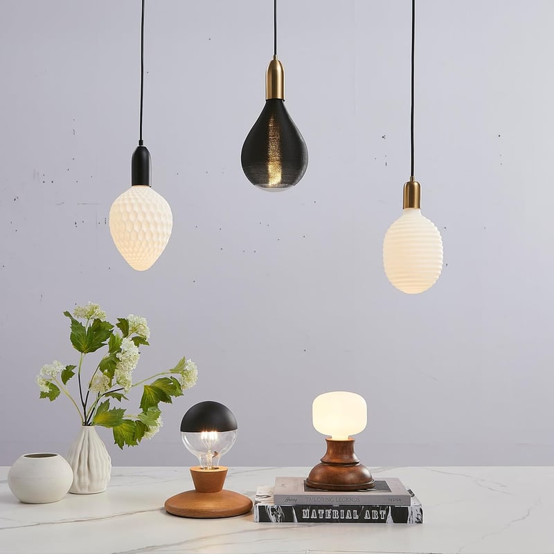 KOOYWAN G80 E27 LED Filament Izzó 6W - Fekete Tükrös Fejű, 2700K Meleg Fehér, Matt Fekete Koronás, Árnyékmentes Világítás, 2db