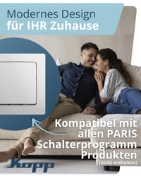 Ramă simplă pentru întrerupător Kopp Paris, Alb Arctic - 83x83x9,5 mm - Pentru priză și întrerupător - Ramă din plastic pentru întrerupător electric 3