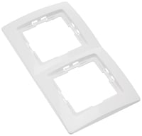 Kopp Paris 2-es Dupla Keret Arktikus Fehér - 8,3 x 15,4 cm - Aljzatokhoz és Kapcsolókhoz - Műanyag Villanykapcsoló Keret 4