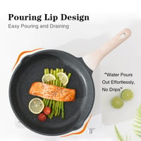 Kordisen Tapadásmentes Serpenyő 32 cm, Gránit Bevonatú Indukciós Serpenyő, PFOA-mentes, Egészséges Főzés, Hőálló Nyél 3