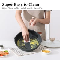 Kordisen Tapadásmentes Serpenyő 32 cm, Gránit Bevonatú Indukciós Serpenyő, PFOA-mentes, Egészséges Főzés, Hőálló Nyél 4