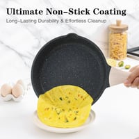 Kordisen Tapadásmentes Serpenyő 32 cm, Gránit Bevonatú Indukciós Serpenyő, PFOA-mentes, Egészséges Főzés, Hőálló Nyél 2