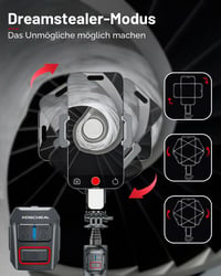 Gimbal stabilizátor pre smartfón KOSCHEAL A10, so vstavaným osvetlením a bezdrôtovým diaľkovým ovládaním, rotácia o 360 stupňov, pre iPhone a Android 3